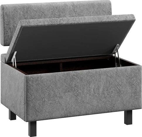 Изображение товара Скамья ТриЯ Брайтон прямая 80 (венге цаво/Wellmart Silver)