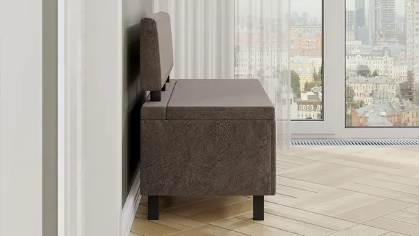 Изображение товара Скамья ТриЯ Брайтон прямая 100 (венге цаво/Wellmart Latte)