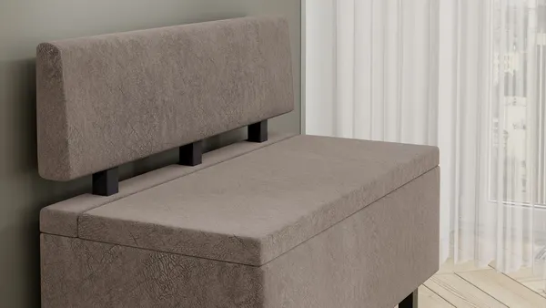 Изображение товара Скамья ТриЯ Брайтон прямая 100 (венге цаво/Wellmart Latte)