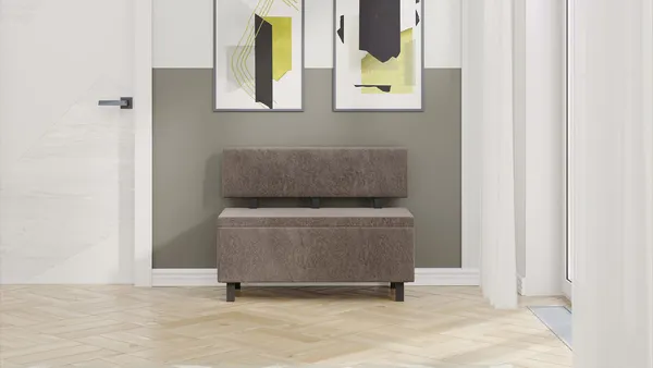 Изображение товара Скамья ТриЯ Брайтон прямая 100 (венге цаво/Wellmart Latte)