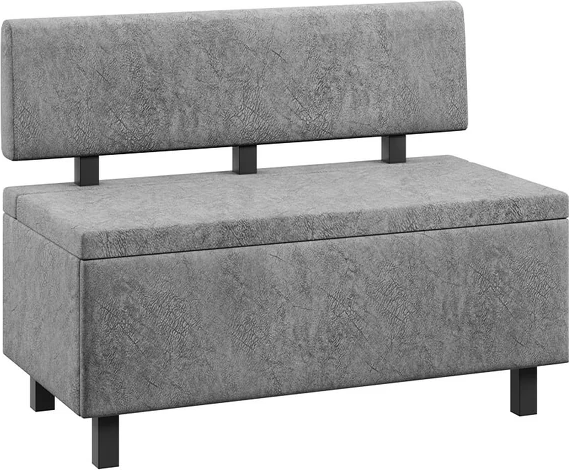 Изображение товара Скамья ТриЯ Брайтон прямая 130 (венге цаво/Wellmart Silver)