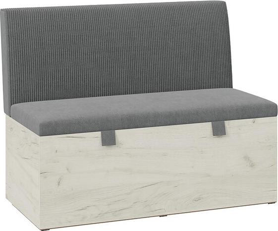 Изображение товара Скамья ТриЯ Мальта прямая (дуб Крафт белый/серый)