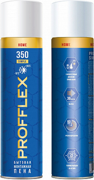 Изображение товара Пена монтажная Profflex 350 Simple бытовая