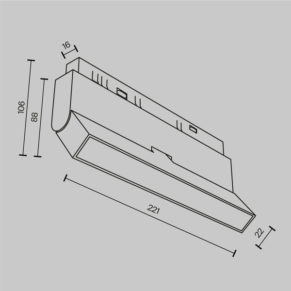 Изображение товара Трековый светильник Maytoni Basis TR036-2-12W2.7K-B