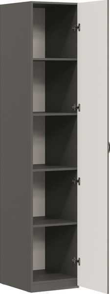 Изображение товара Шкаф-пенал ТриЯ Тиффани (серый графит/графит матовый)