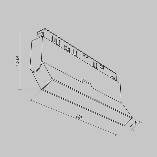 Изображение товара Трековый светильник Maytoni Basis TR036-4-12WTW-DSZ-W