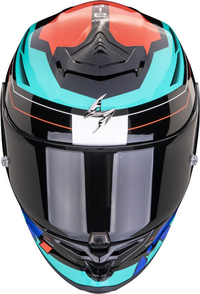 Изображение товара Мотошлем Scorpion Exo Exo-R1 Evo Air Blaze (р. M, черный/синий/красный)