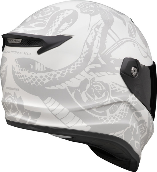 Изображение товара Мотошлем Scorpion Exo Covert-Fx Dragon (р. XS, серый матовый/серебристый)