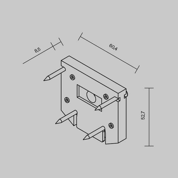 Изображение товара Заглушка для шинопровода Maytoni TRA034D-EC-422W