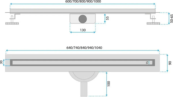 Изображение товара Трап для душа REA Neox Slim Pro 500 Black / REA-G2744