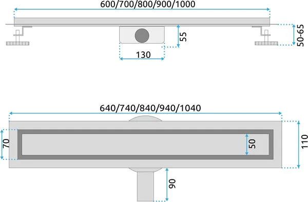 Изображение товара Трап для душа REA Neox Pro 500 Black / REA-G2741