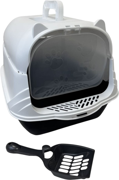 Изображение товара Туалет-домик Homecat Комфорт плюс / 89378 (черный/белый)