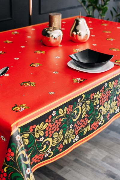 Изображение товара Скатерть Stolima Барыня-сударыня 827-1 Рябинка (90x140)