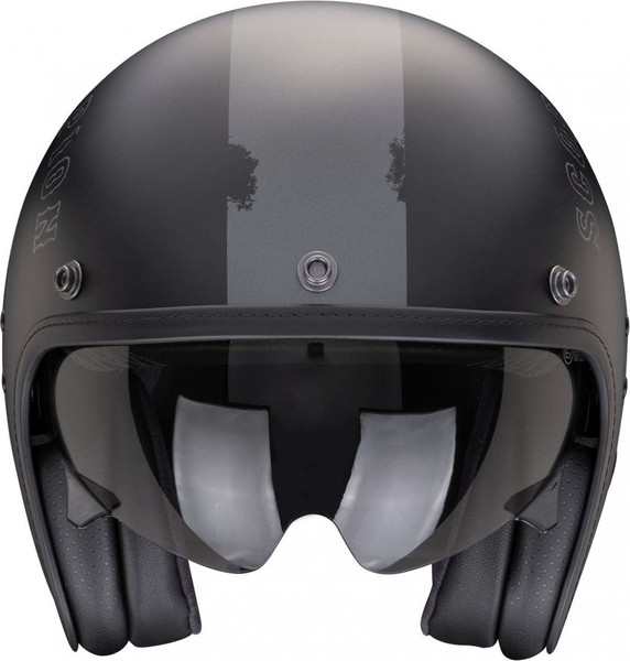 Изображение товара Мотошлем Scorpion Exo Belfast Evo Spade (р. S, черный матовый/серебристый)