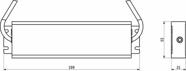 Изображение товара Адаптер для светодиодной ленты AKS Aqua 100W/24V IP67