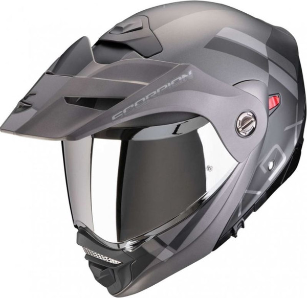 Изображение товара Мотошлем Scorpion Exo Adx-2 Galane (р. M, черный матовый/серебристый)