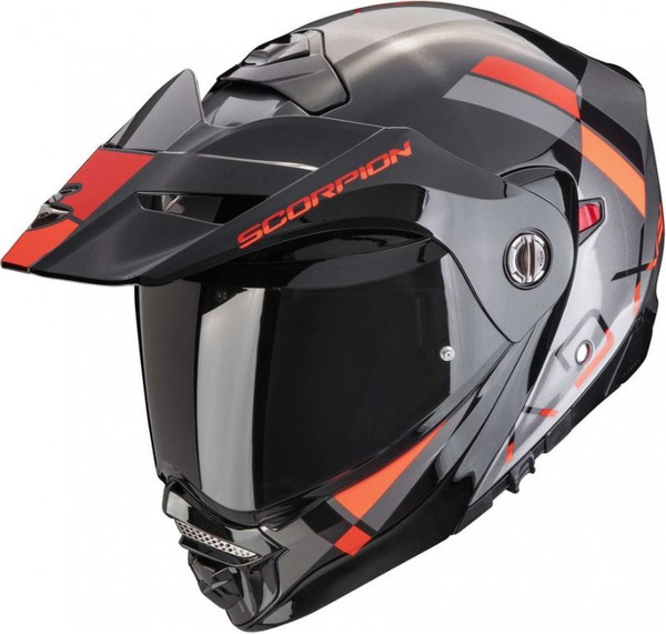 Изображение товара Мотошлем Scorpion Exo Adx-2 Galane (р. M, серебристый/черный/красный)