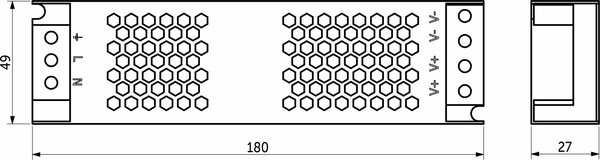 Изображение товара Адаптер для светодиодной ленты AKS Indoor 100W/24V серия 5
