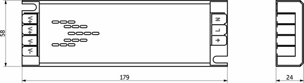 Изображение товара Адаптер для светодиодной ленты AKS Indoor 100W/24V серия 6