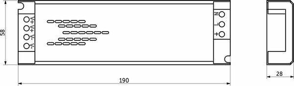 Изображение товара Адаптер для светодиодной ленты AKS Indoor 150W/12V серия 6