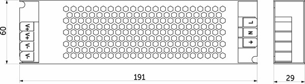 Изображение товара Адаптер для светодиодной ленты AKS Indoor 300W/24V серия 5