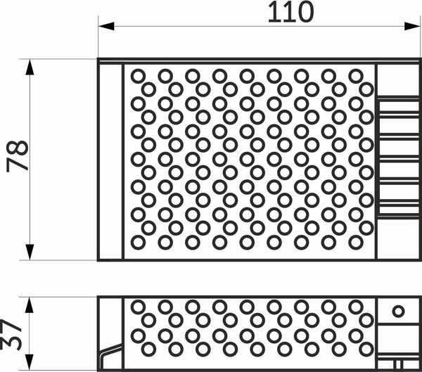 Изображение товара Адаптер для светодиодной ленты AKS Indoor 60W/12V