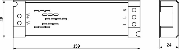 Изображение товара Адаптер для светодиодной ленты AKS Indoor 60W/12V серия 6