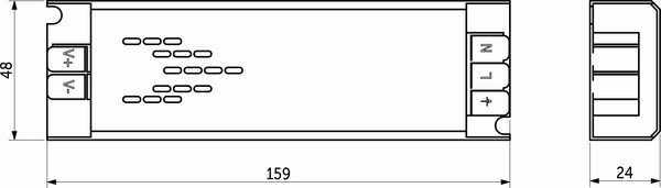 Изображение товара Адаптер для светодиодной ленты AKS Indoor 60W/24V серия 6