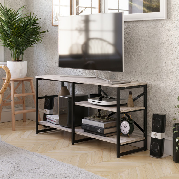 Изображение товара Тумба Gutta Под телевизор 56x111x34 три полки / GT56111343P2 (патина/черный)