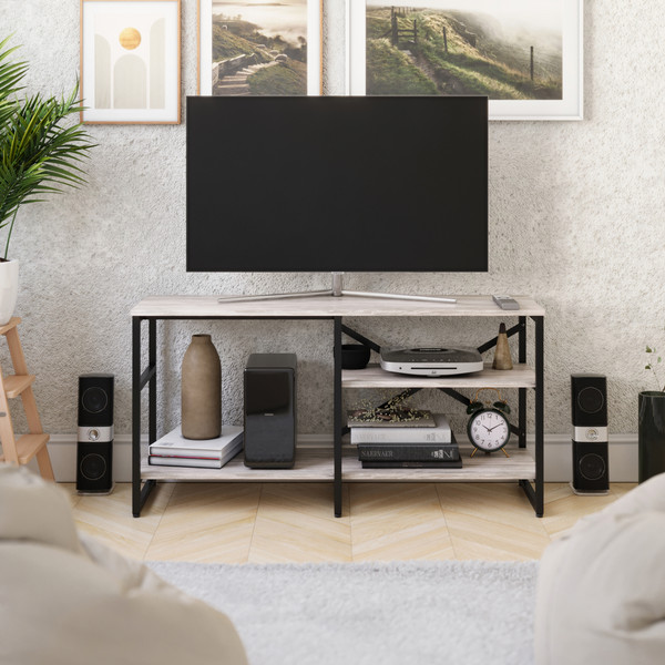 Изображение товара Тумба Gutta Под телевизор 56x111x34 три полки / GT56111343P2 (патина/черный)