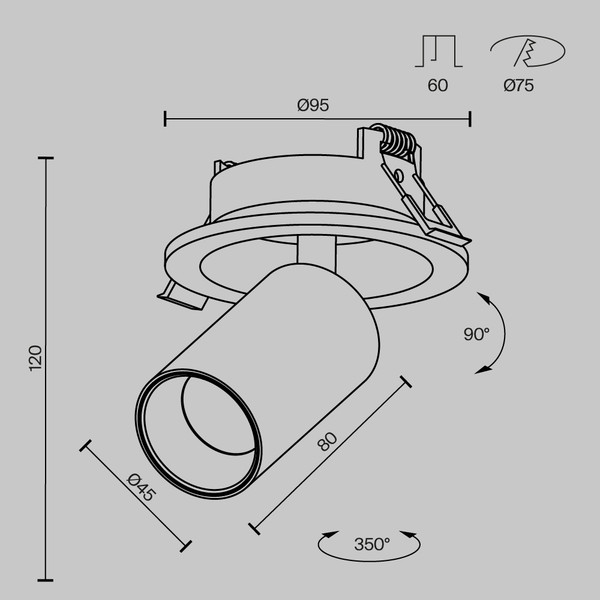 Изображение товара Спот Maytoni Focus Led C071CL-7W4K-B