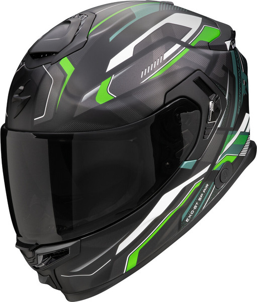 Изображение товара Мотошлем Scorpion Exo Exo-Gt Sp Air Augusta (р. XL, черный матовый/серый/зеленый)
