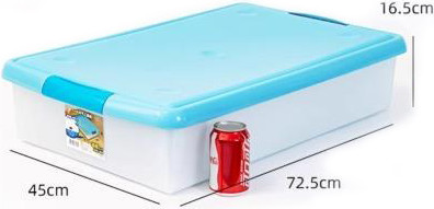 Изображение товара Контейнер для хранения Iris Thin Box / UG-725B (34л, прозрачный-голубой)