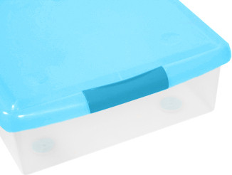 Изображение товара Контейнер для хранения Iris Thin Box / UG-850B (85л, прозрачный-голубой)