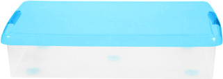 Изображение товара Контейнер для хранения Iris Thin Box / UG-850B (85л, прозрачный-голубой)