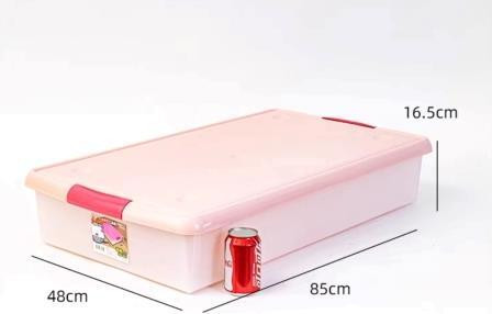 Изображение товара Контейнер для хранения Iris Thin Box / UG-850P (85л, прозрачный-розовый)