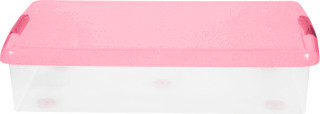 Изображение товара Контейнер для хранения Iris Thin Box / UG-850P (85л, прозрачный-розовый)