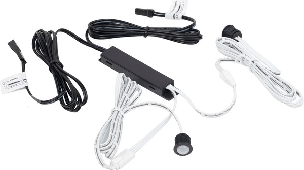 Изображение товара Выключатель для светодиодной ленты AKS бесконтактный на движение двойной врезной/накладной (60W, черный)