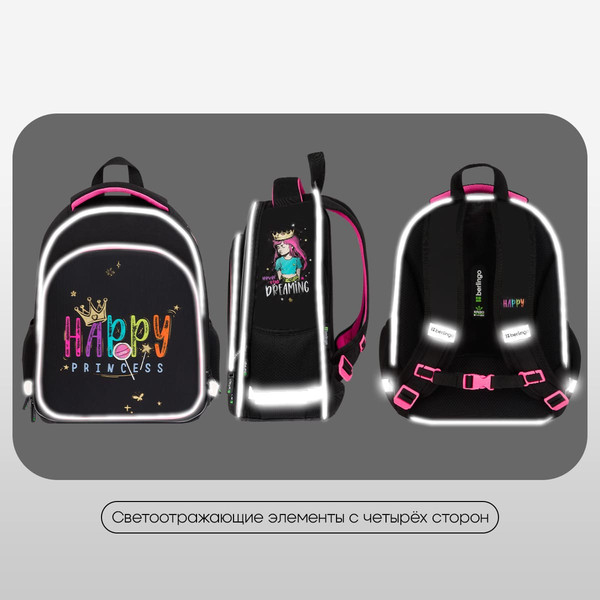 Изображение товара Школьный рюкзак Berlingo Expert Plus. Candy Princess / RU-EXPL-1105