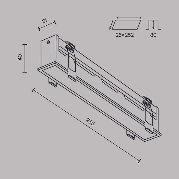 Изображение товара Точечный светильник Maytoni Basis DL066-20W3-6K-B