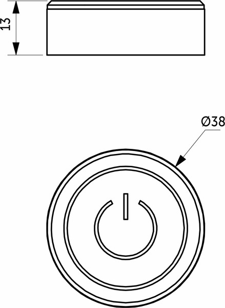 Изображение товара Выключатель для светодиодной ленты AKS беспроводной сенсорный / CRS-WR9810A (черный)