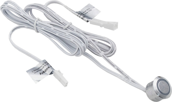 Изображение товара Выключатель для светодиодной ленты AKS сенсорный с диммированием врезной (60W, синий/хром)