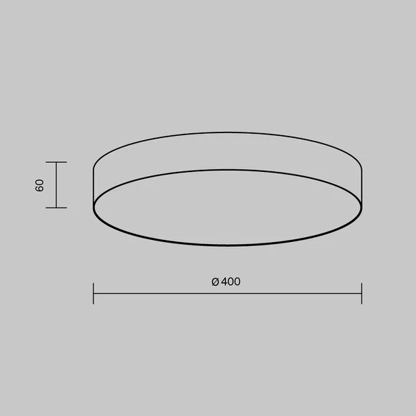 Изображение товара Потолочный светильник Maytoni Zon C032CL-45W2.7K-RD-B