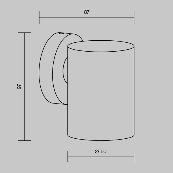 Изображение товара Бра уличное Maytoni Clyde O493WL-01B