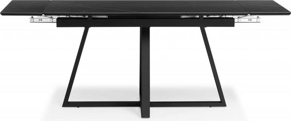 Изображение товара Обеденный стол Notta Памелла 140/200x80 (черный мрамор/черный)