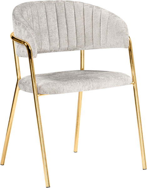 Изображение товара Стул Woodville Kamelia (светло-серый/золотистый)
