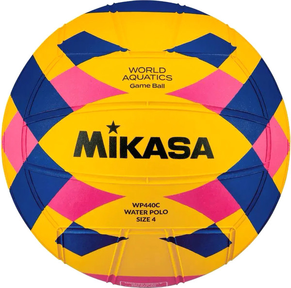Изображение товара Мяч для водного поло Mikasa WP440C (р.4, желтый/синий/розовый)