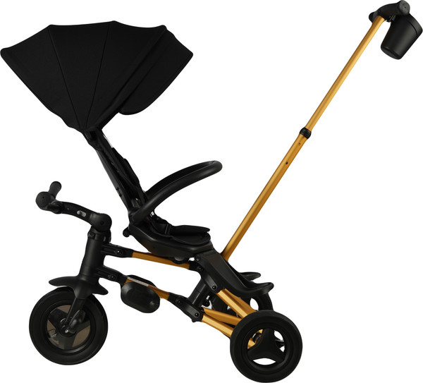 Изображение товара Трехколесный велосипед с ручкой QPlay Sprinter Sl / S700-17 (черный/золото)