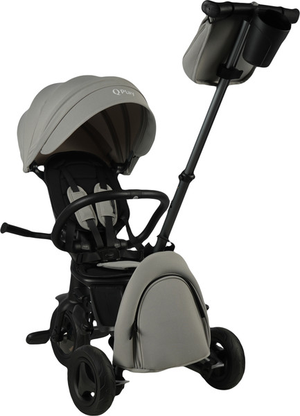 Изображение товара Трехколесный велосипед с ручкой QPlay Sprinter Sl / S700-17 (серый/графитовый)