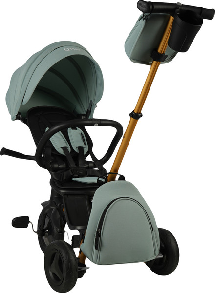 Изображение товара Трехколесный велосипед с ручкой QPlay Sprinter Sl / S700-17 (мятный/золото)